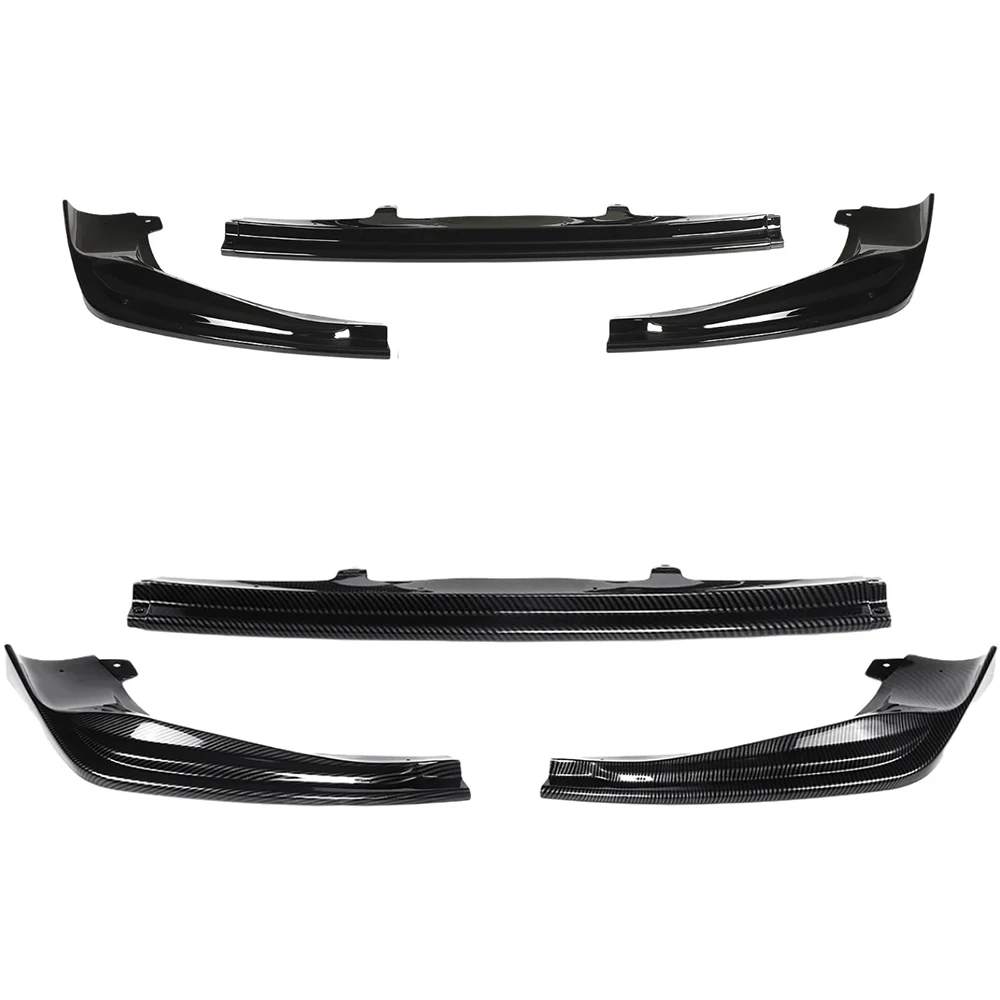 3 Pcs Carbon Fiber Front Bumper Lip Splitter Diffuser Spoiler Chin Body Kit For Lexus IS250/350/200T/300 AWD F-Sport 2014-2016