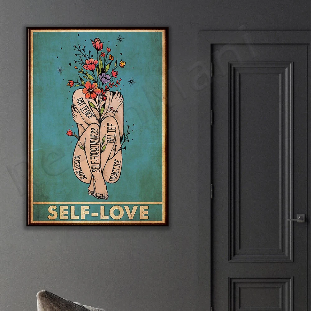 Self Love Poster, Self Love Art, Self Care Awareness, Mental Health Poster, Feeling Wheel, Therapy Counseling Poster