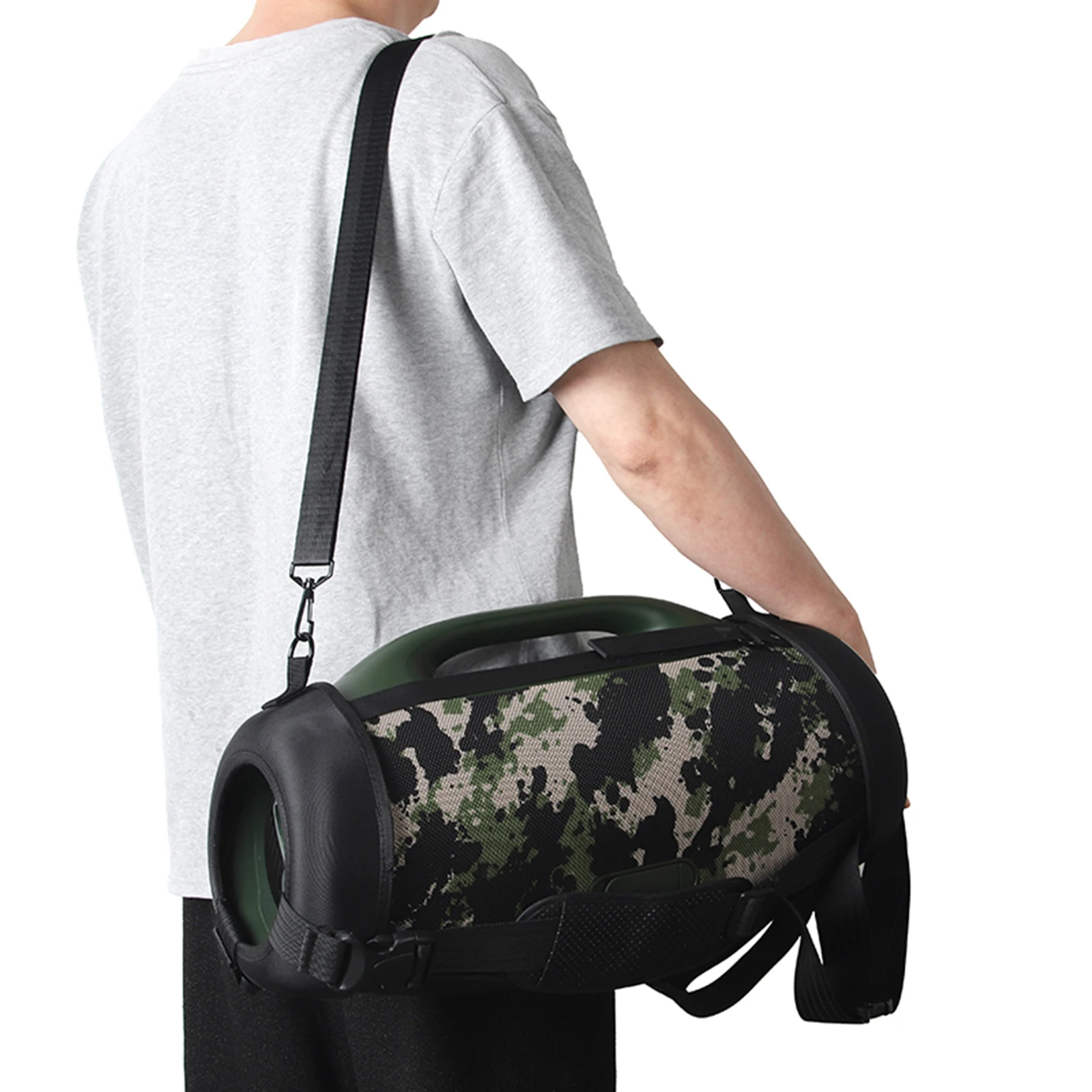 for JBL Boombox 4 Portable Speaker Storage Bag with 3 Shoulder Straps Waterproof Protective Storage Bag Sound Permeable Bag