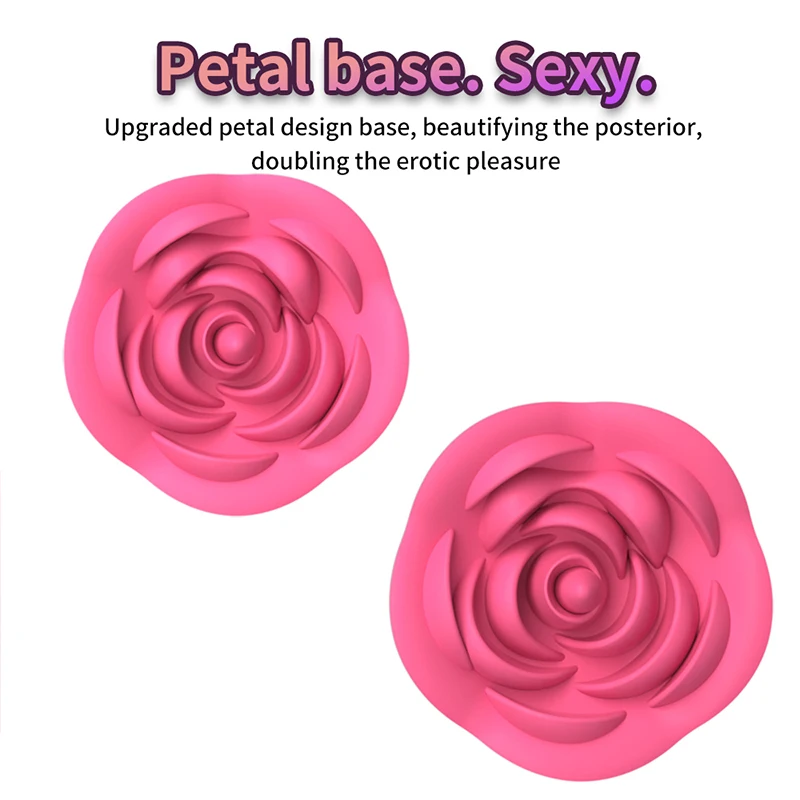 Silicone Rose Anal Plug Principiante Annale Trainner Sextoy Accessori erotici Massaggio prostatico Giocattolo del sesso per amante Uomini Donne Coppia