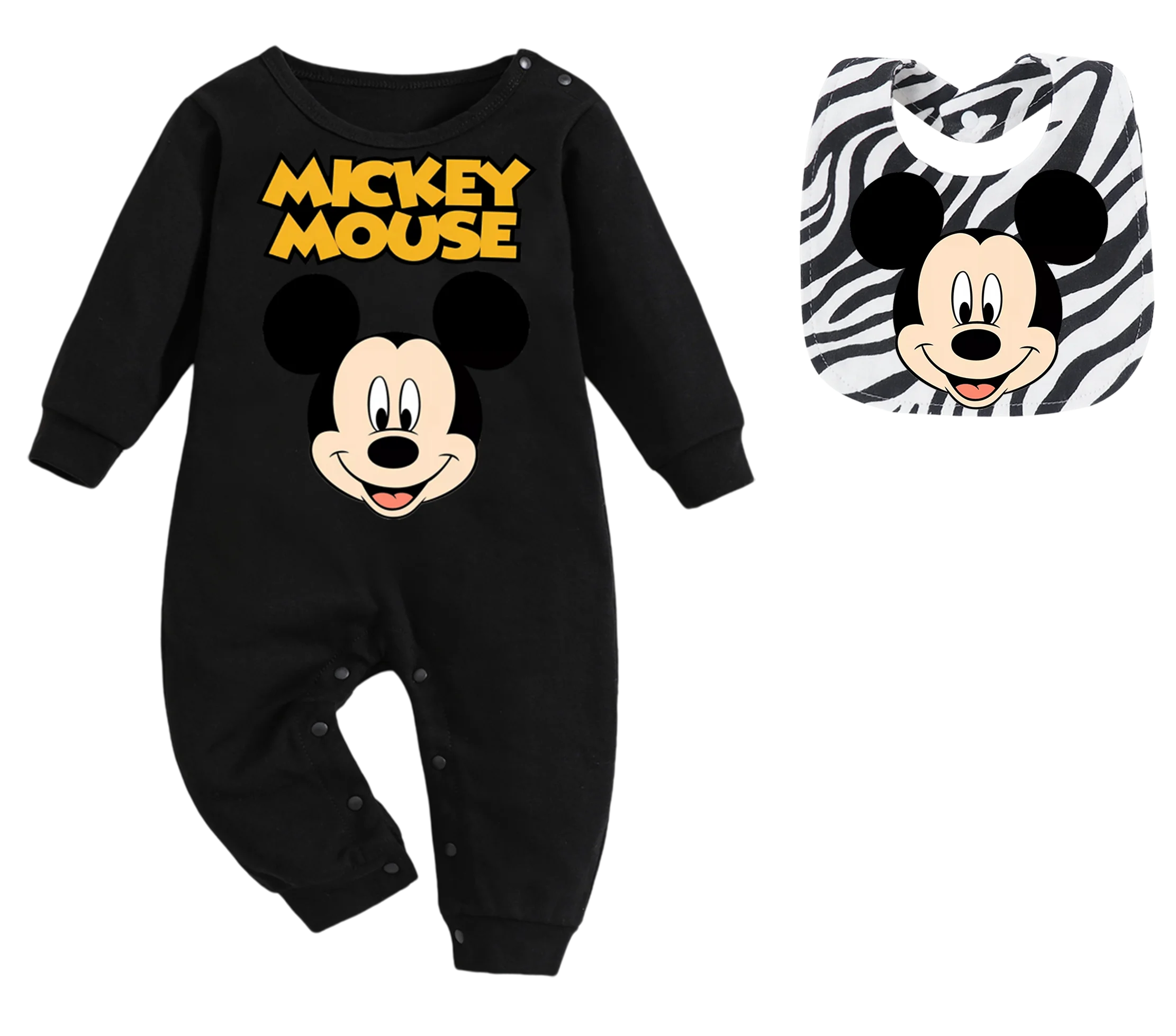 

Anime printed newborn baby clothing one-piece suit cartoon girl and boy long-sleeved one-piece suit children's clothing 0-9M
