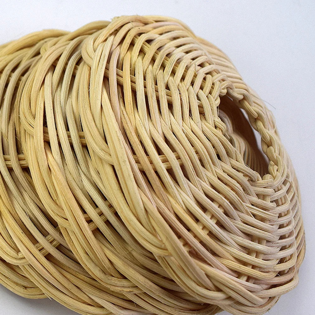 

Rattan Woven Lampshade Pendant Light Cover Rustic Design Natural Texture Easy Installation for Home Decor