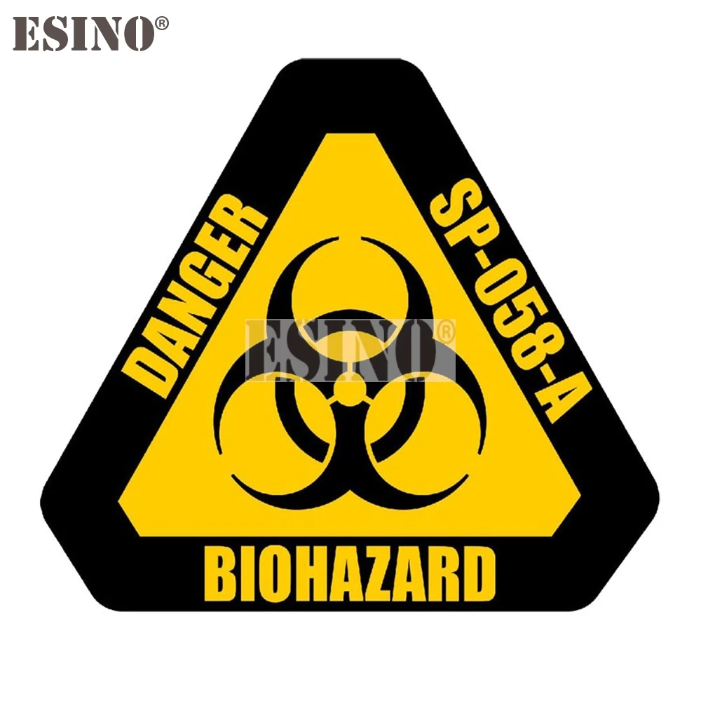 Car Styling Creative Warning Danger Biohazard SP-058-A Cartoon PVC  Waterproof Car Body Sticker Pattern Vinyl