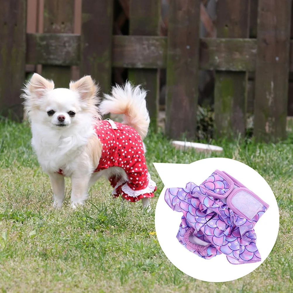 

Pet Sanitary Pant Reusable Female Dog Diaper Washable Cotton Material For Dog In Heat Period Xl Puppy Diapers Pet Supplies