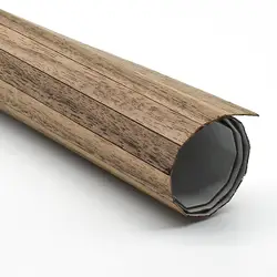 Elegant Wood Strip Flooring Wallpaper 43Cmx28cm Decoration Adhesive for Dining