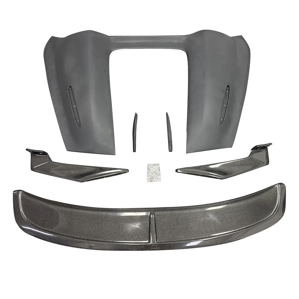

Dream Garage High Quality Spyder Style Carbon Fibre Body Kit Spoiler Rear Wing Tail Wing For 718 Cayman Boxster