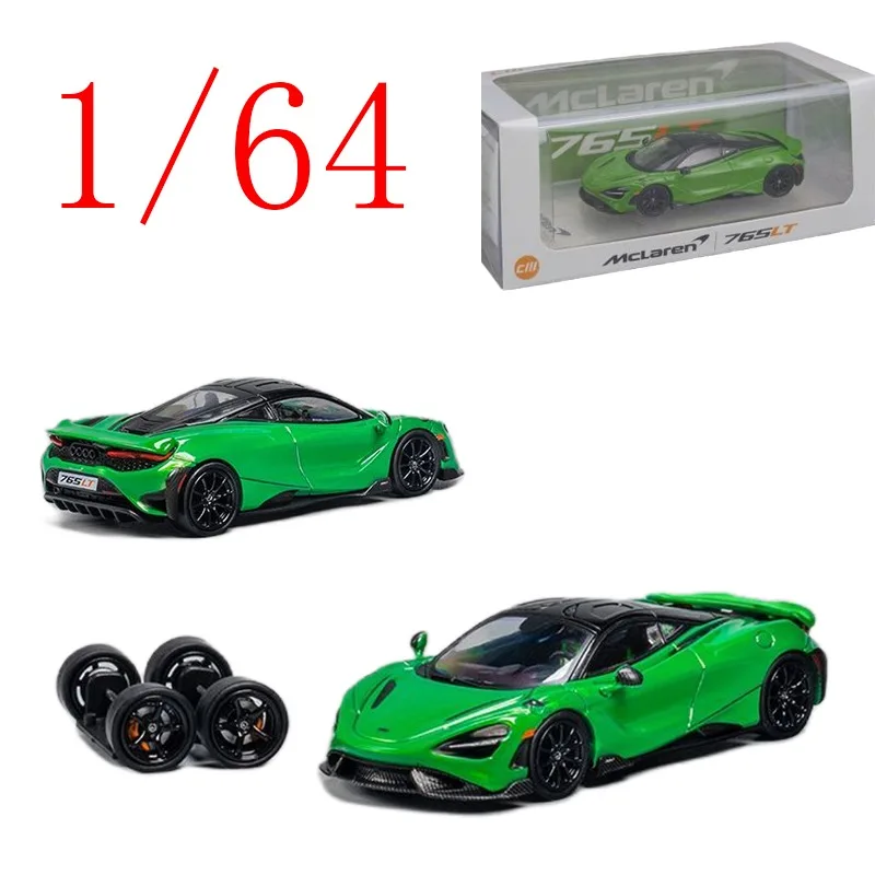 

CM Diecast 1/64 Scale McLaren Alloy Model Cars McLaren 765LT Play Vehicles Toys for Boys Gift Original Box