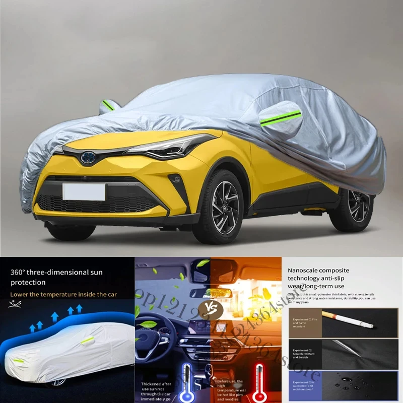 

Для Toyota C-HR чехол для автомобиля наружный чехол для автомобиля наружная защита полностью водонепроницаемые чехлы для автомобиля