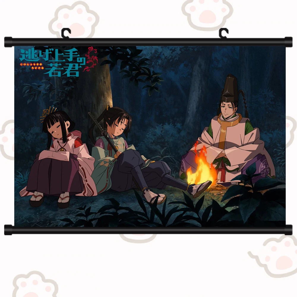 

Anime Nige Jouzu No Wakagimi Poster The Elusive Samurai Shizuku Tokiyuki Cosplay Scroll Mural Wall Hanging Poster Home Art Decor