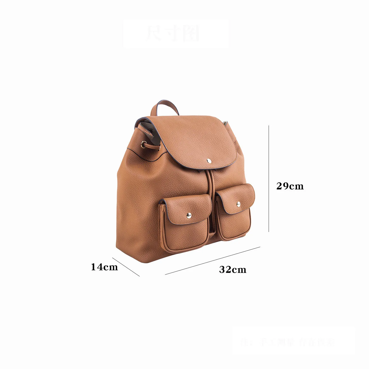 Cargo Backpack Top Cowhide Leather Unisex Cool Fashion Big Capacity Travelling Bag Four Seasons Handbag Street Popular Looking