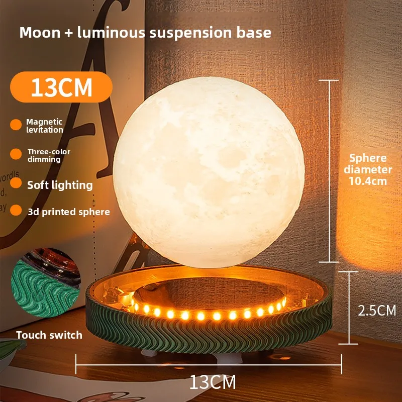 3D Levitating Saturn Lamp Floating Planet Lamp Magnetic Levitation Desk Light with Luminous Base Unique Home Decor For Office Gi