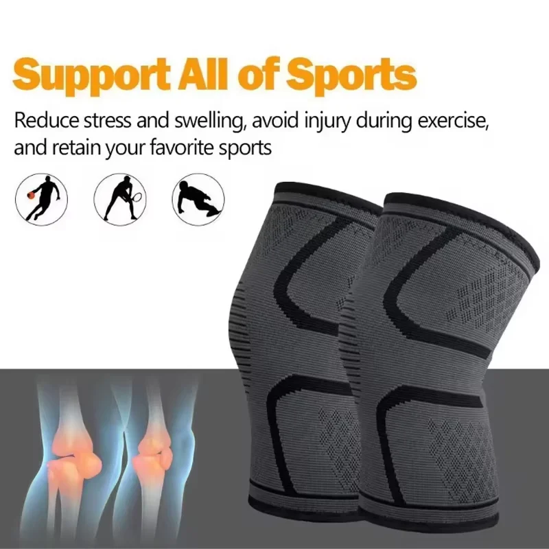 Sports Kneepad Professional Knee Brace with Removable Adjustable Straps Support for Arthritis Pain Running Safety