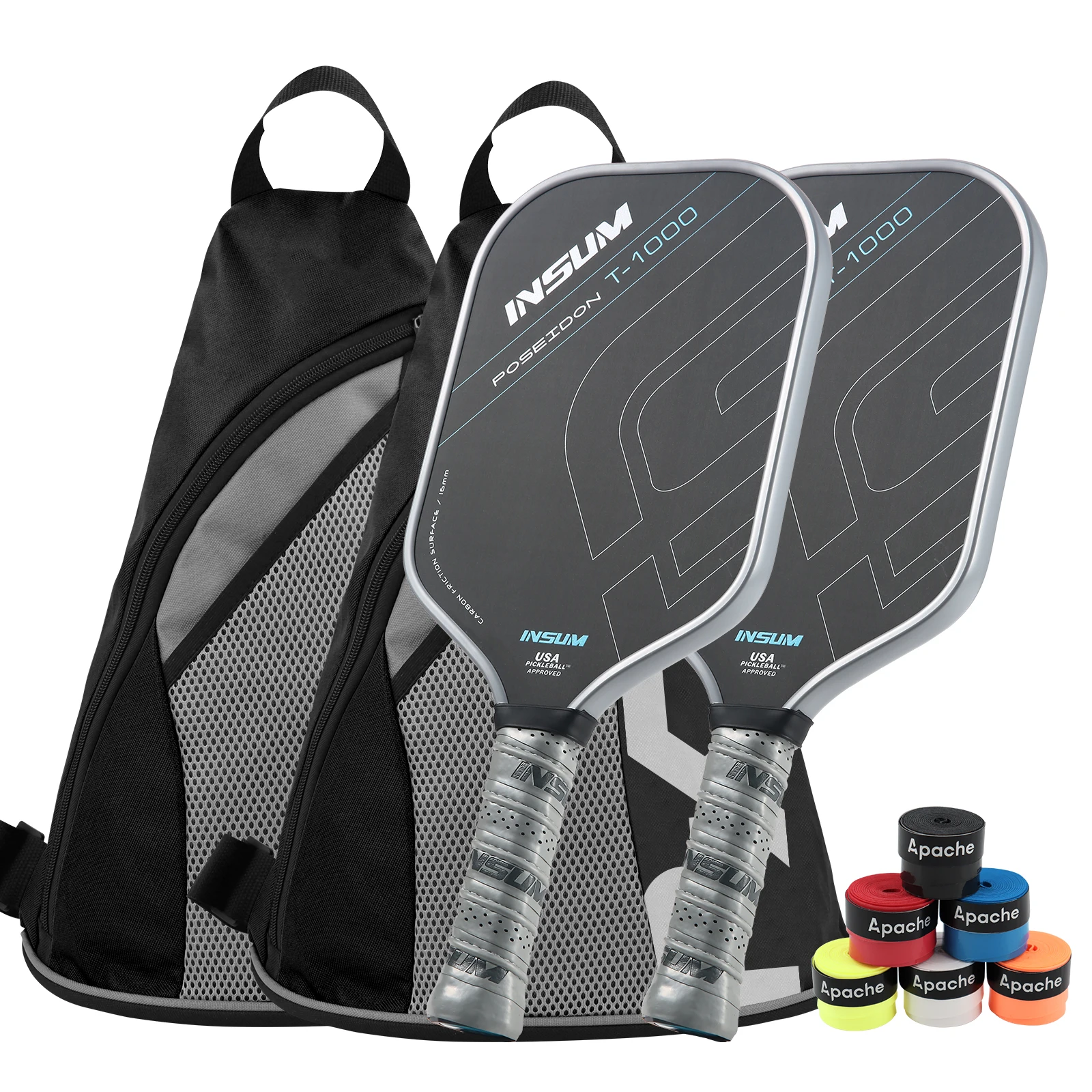 

INSUM 2Pcs USAPA Approved Pickleball Paddle PP Honeycomb Core Enhancing Spin And Contro With Portable Carry Bag for Professional