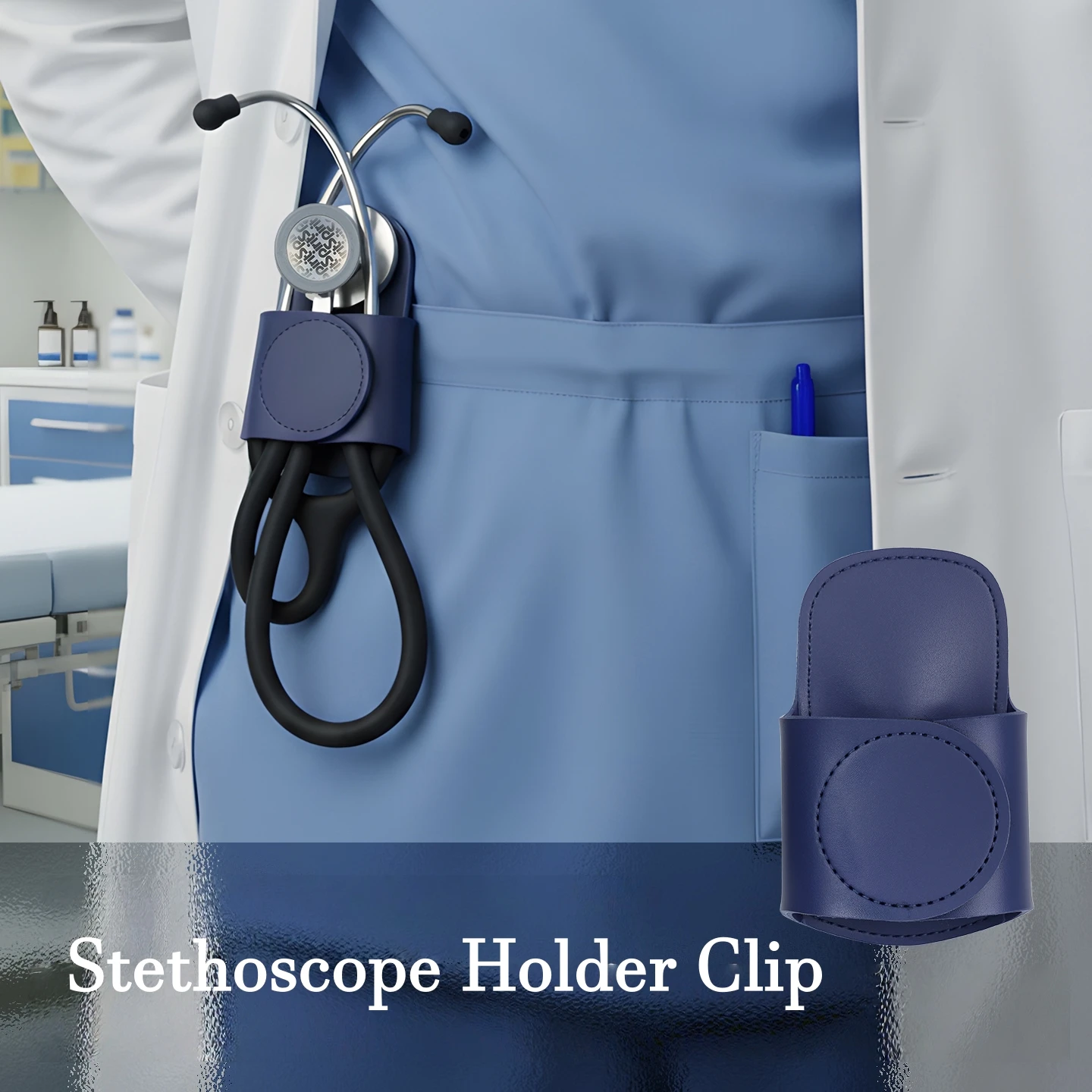 

Держатель для стетоскопа, портативный чехол для переноски стетоскопа для врачей и медсестер, легкий полиуретан, медицинские стетоскопы, детали, аксессуары