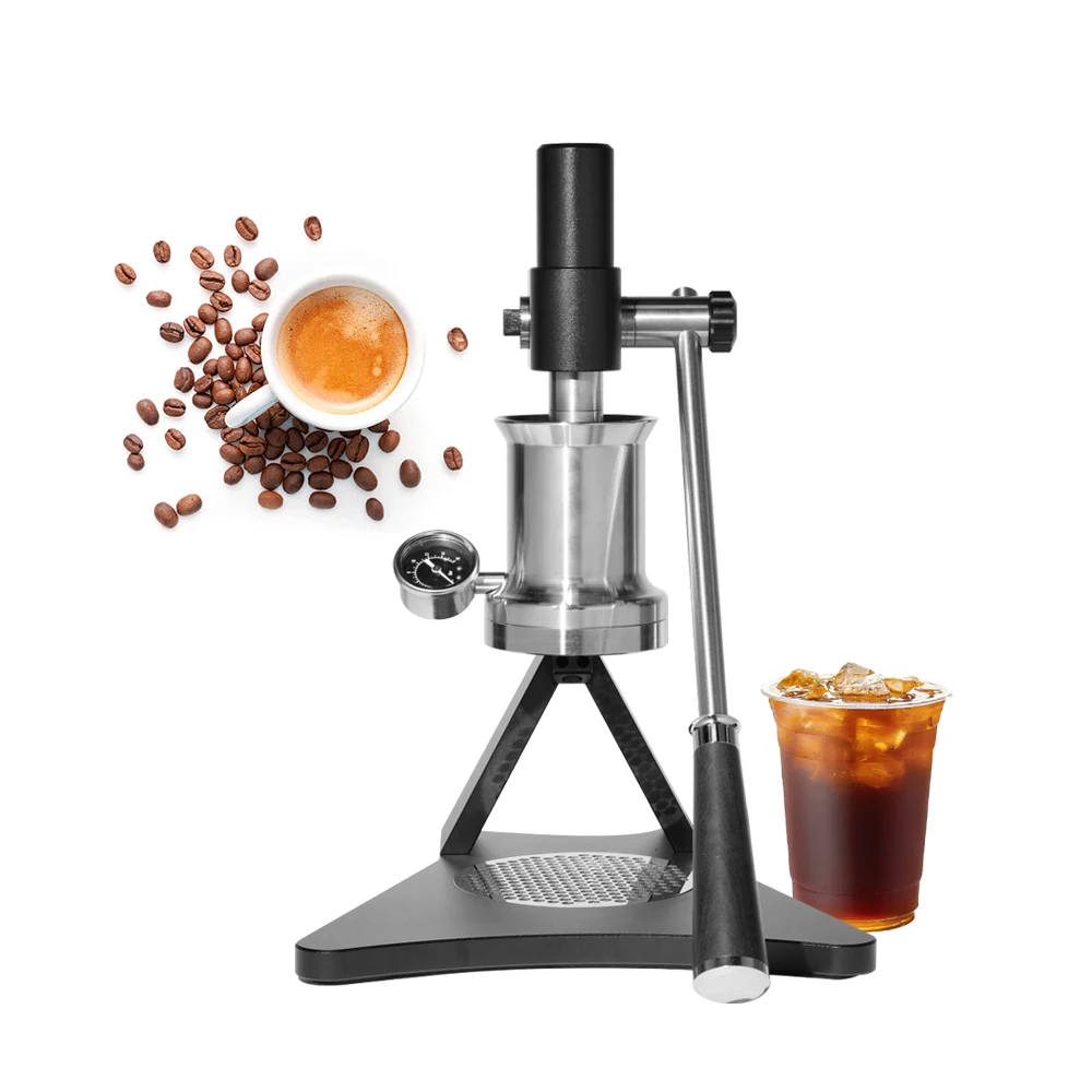 Italian Manual Lever Espresso Maker, 58mm Hand Press for Commercial Cafe Manual Pressure Coffee Extraction Brewing Tool