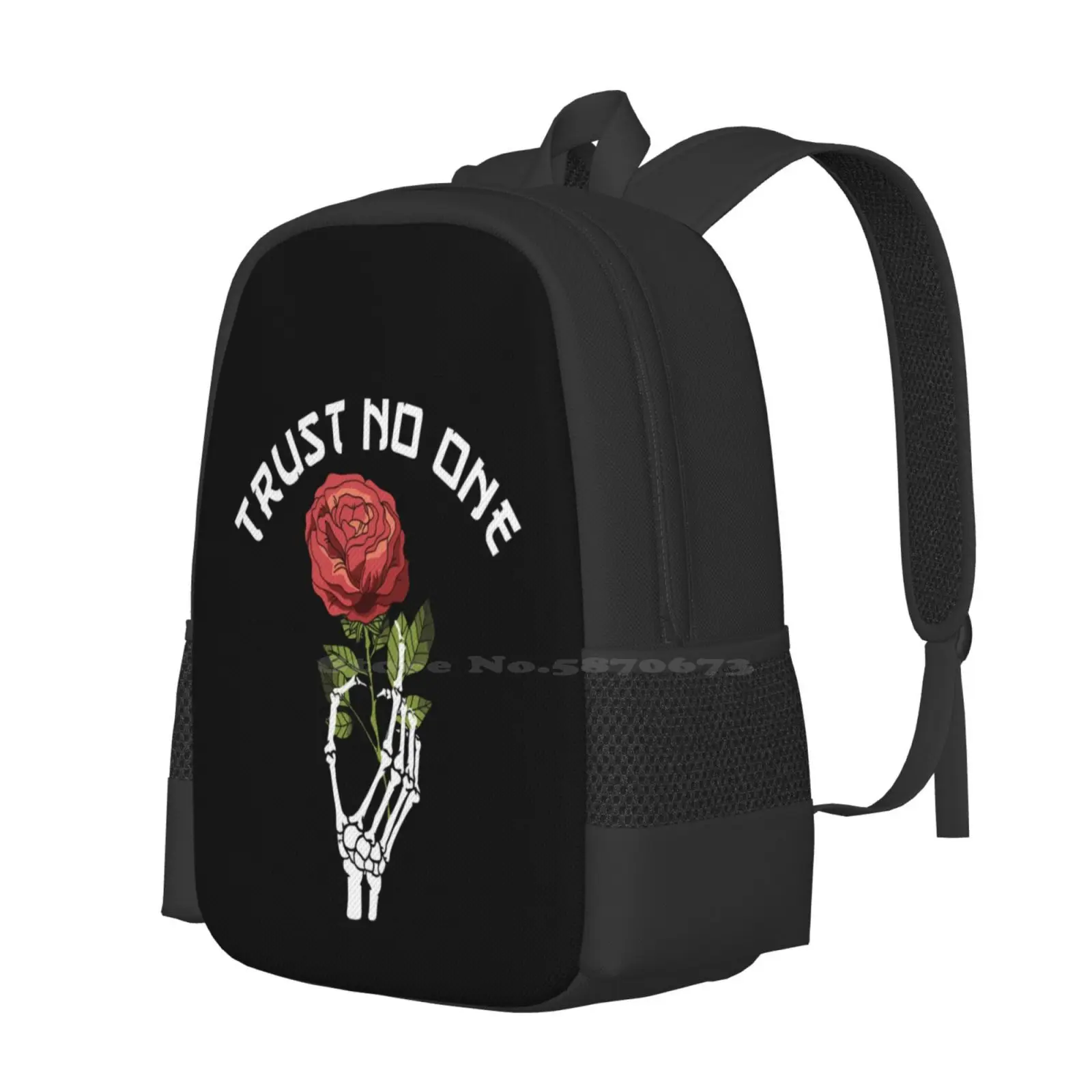 Don'T Trust No One Hot Sale Schoolbag Backpack Fashion Bags Trust Follower Love Stick Ers Forest