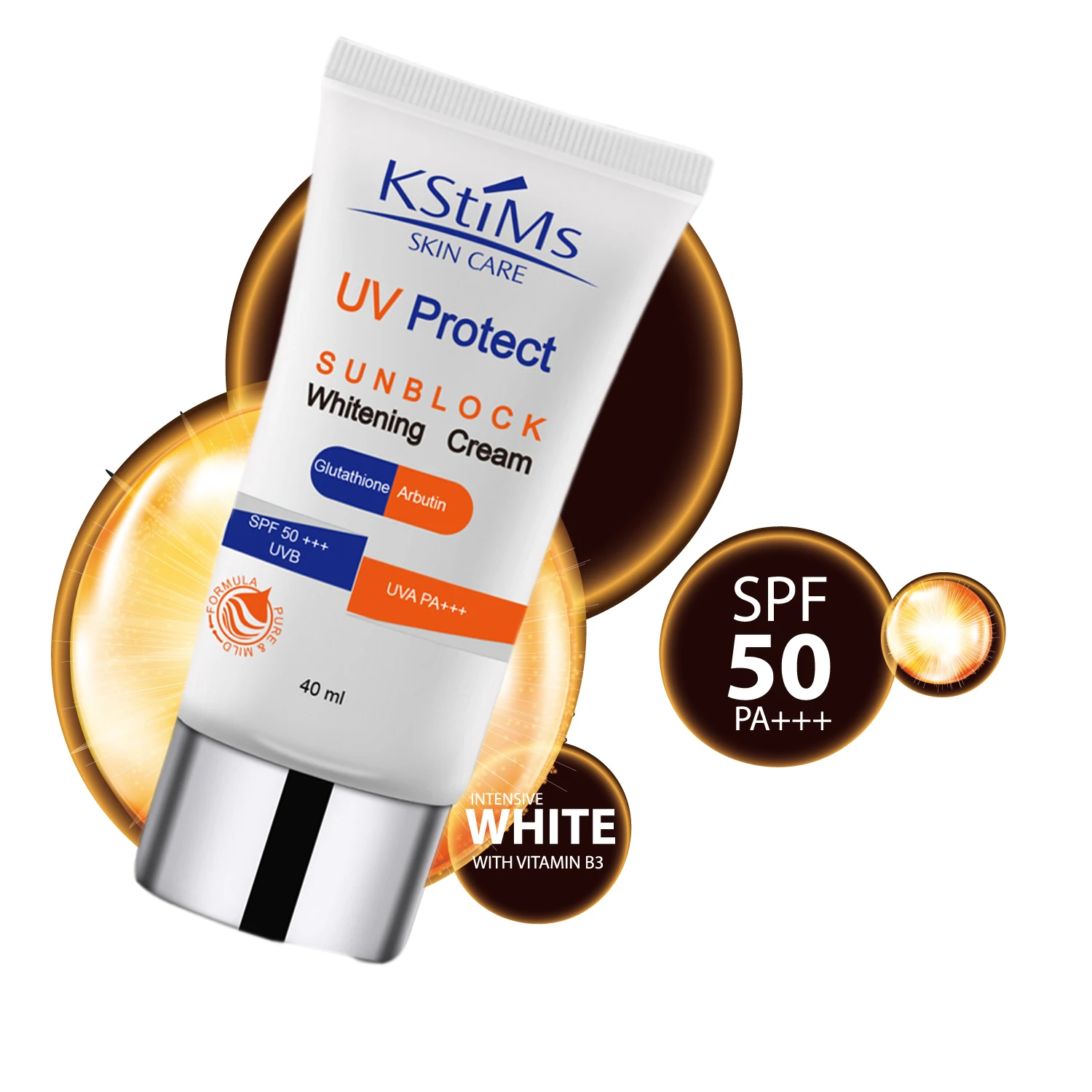 Coreano intensivo SPF 50 UV bloqueador solar Mineral protector solar crema facial bloqueador solar crema de protección no graso para mujeres