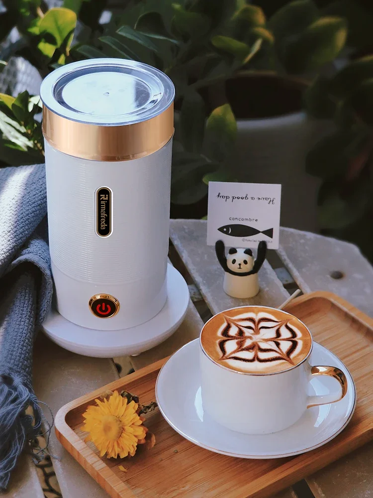 Milk frother, electric milker, household automatic cold and hot stirring cup, coffee latte