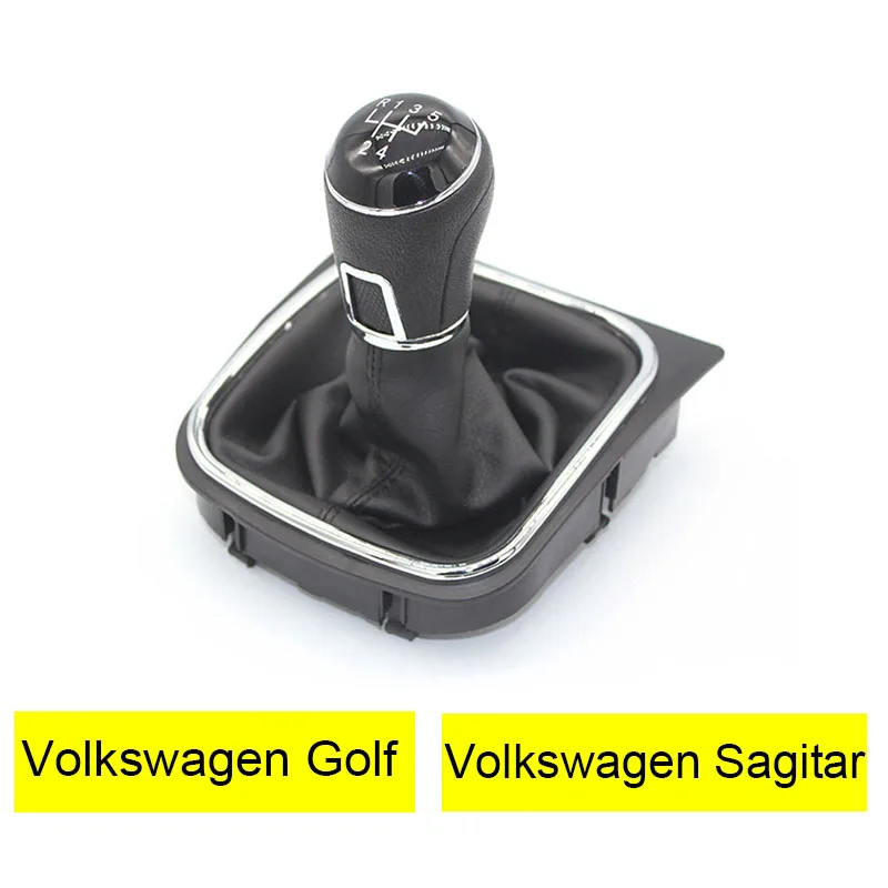

Automobile Gear Shifting Handball Dust Boot Gear Lever Handball Gear Shift Head 5/6 For Volkswagen Golf 6 For Sagitar