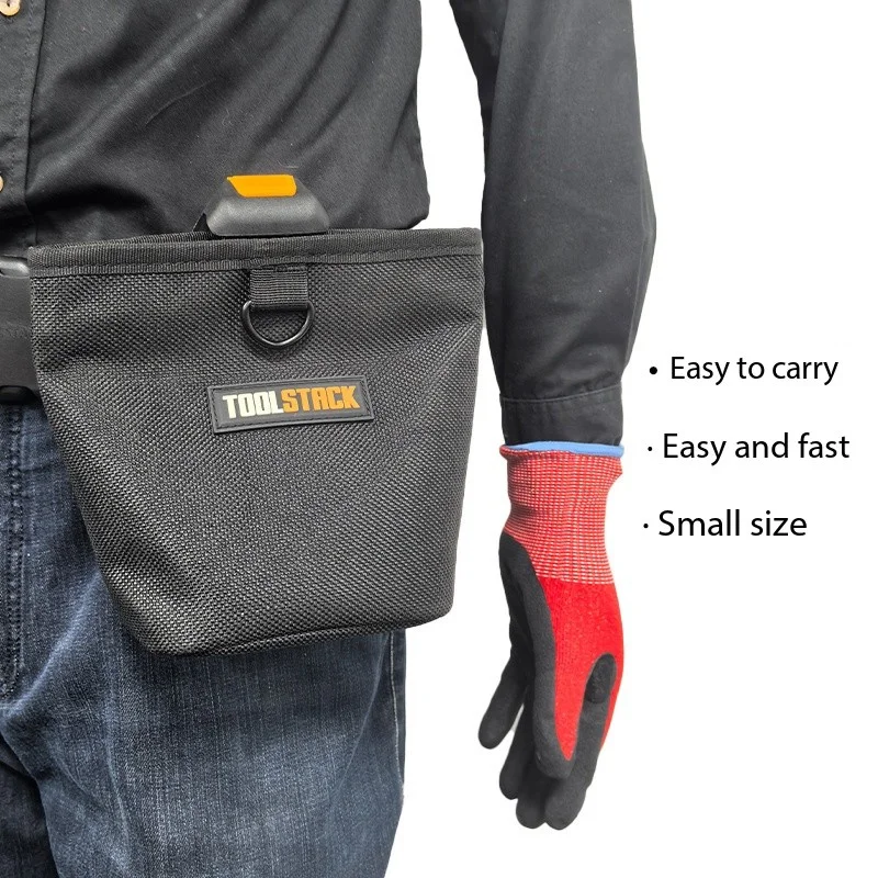 TOOLSTACK TSK-02 Bolsa de carpintero de alta calidad Diseño multibolsillo Bolsa de estructura de gancho rápido Kit de herramientas Oxford duradero