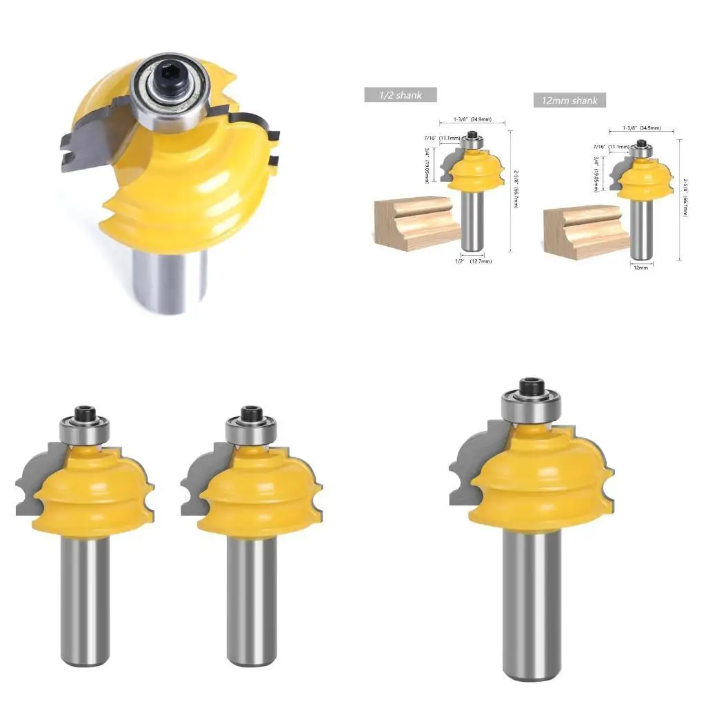 

652F Heavy Duty Router Bits Shank Bit End Mill Router Bits Engraving Solid Shank Bits for Wood PVC