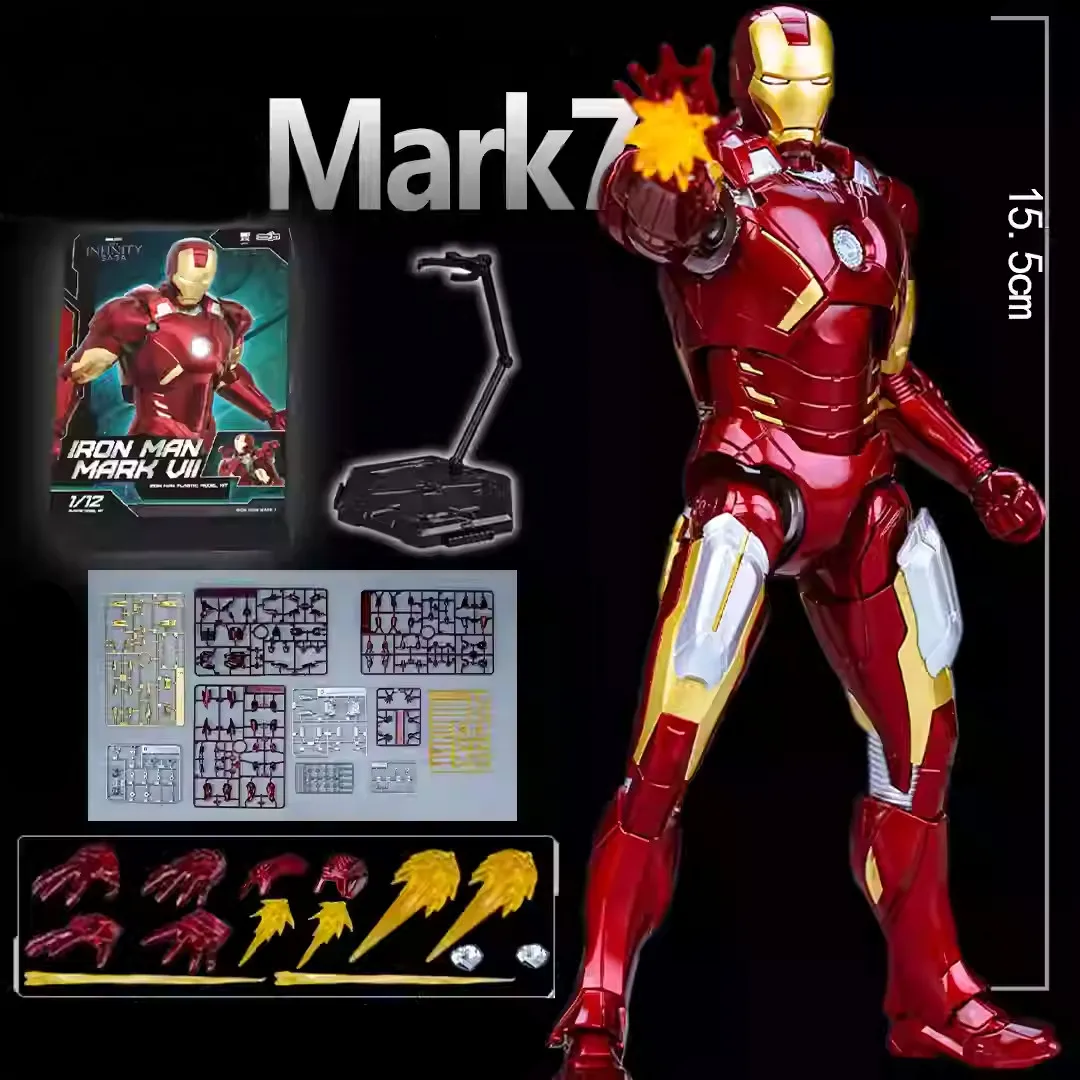 Original FondJoy Iron Man Tony Stark Legende MK42 MK43 MK50 MK6 DIY baustein Spielzeug Action Figure Sammlung Anime Modell 6