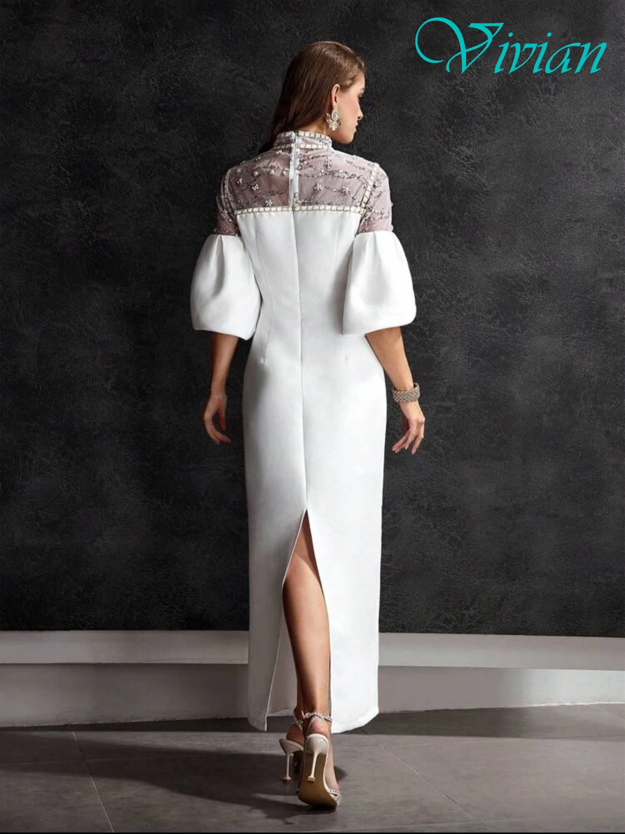 맞춤형 스트레이트 크루넥 반팔 정장 이브닝 드레스 클래식 맞춤형 행사 가운 고품질 연예인 가운