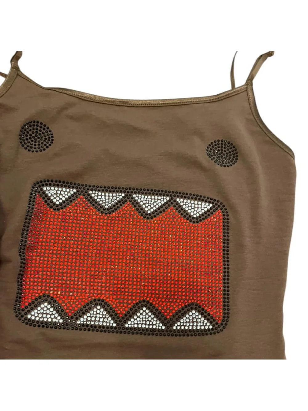 Y2k girl retro hot stamping round neck short sleeved T-shirt sleeveless suspender vintage Tama Jun hot stamping vest