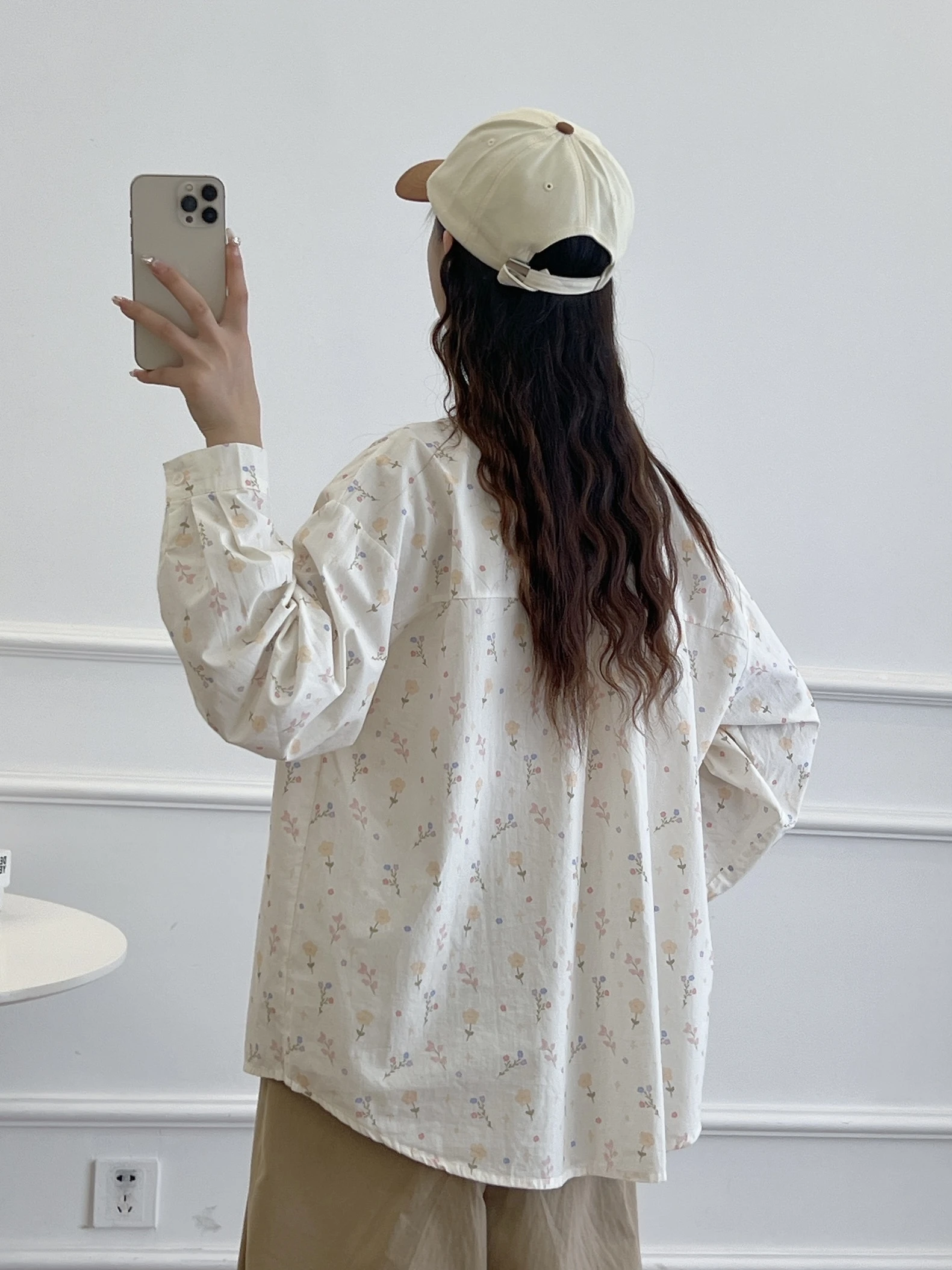 New Summer Cotton Long Sleeve Shirt Lapel Embroidery Tops Mori Girl Casual Loose Preppy Style Sweet Blouse 2024 Autumn T47351QC