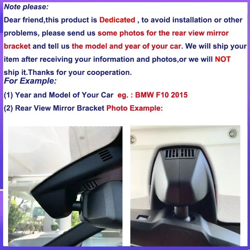 UHD 4K جهاز تسجيل فيديو رقمي للسيارات لسيارات BMW X6 G06 40i 40d m50i m50d 2020 2021 2022 2160P 24H داش كام كاميرا أمامية وخلفية لـ M F86 2020 2021 2022 #6