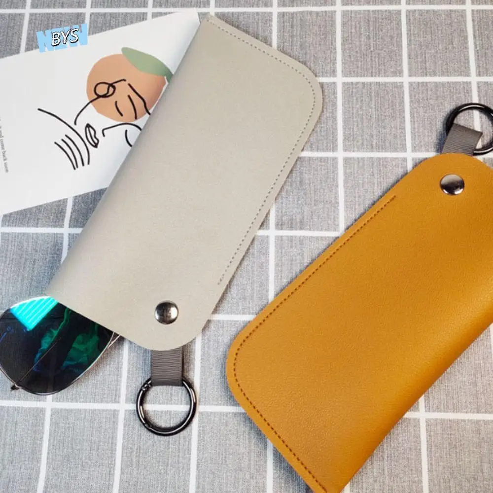 

Korean Style PU Leather Glasses Bag Glasses Storage Bag Sunglasses Organize Sunglasses Case with Hanging Ring Sunglasses Pouch