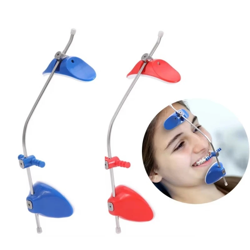 Dental Orthodontic Traction Face Mask Forward Pull Headgear Single Lever Multi-Adjustable Facial Mask with Screws