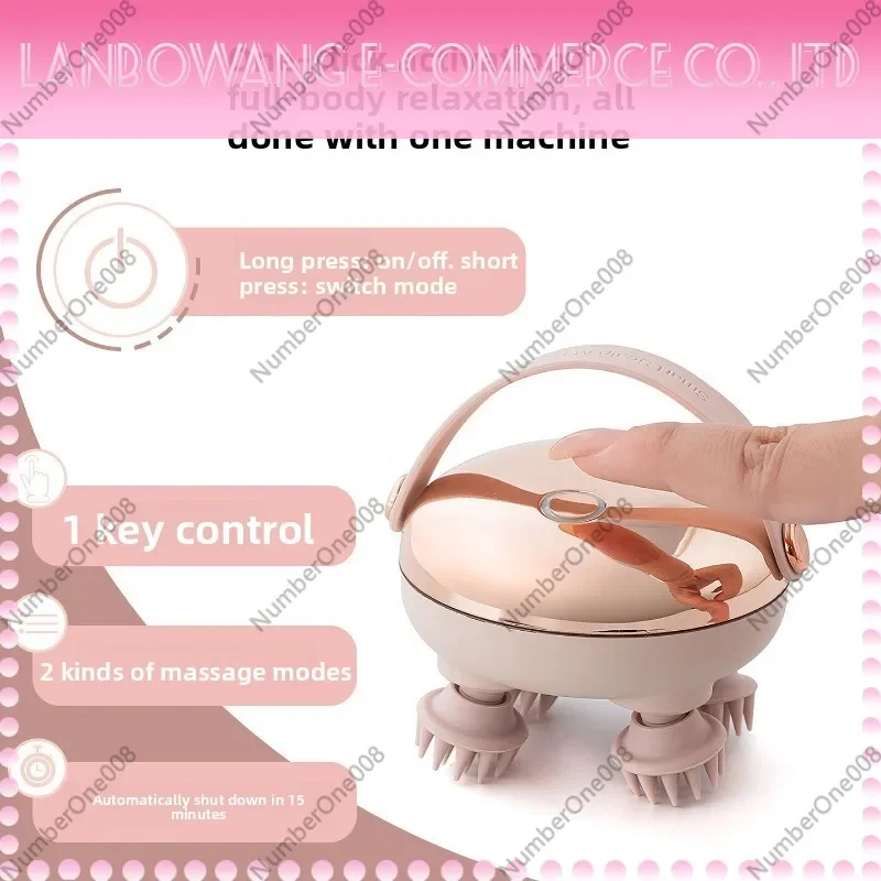 Head Massager Decompression Acupoint Scalp Red Light Massager Portable Pet Massager