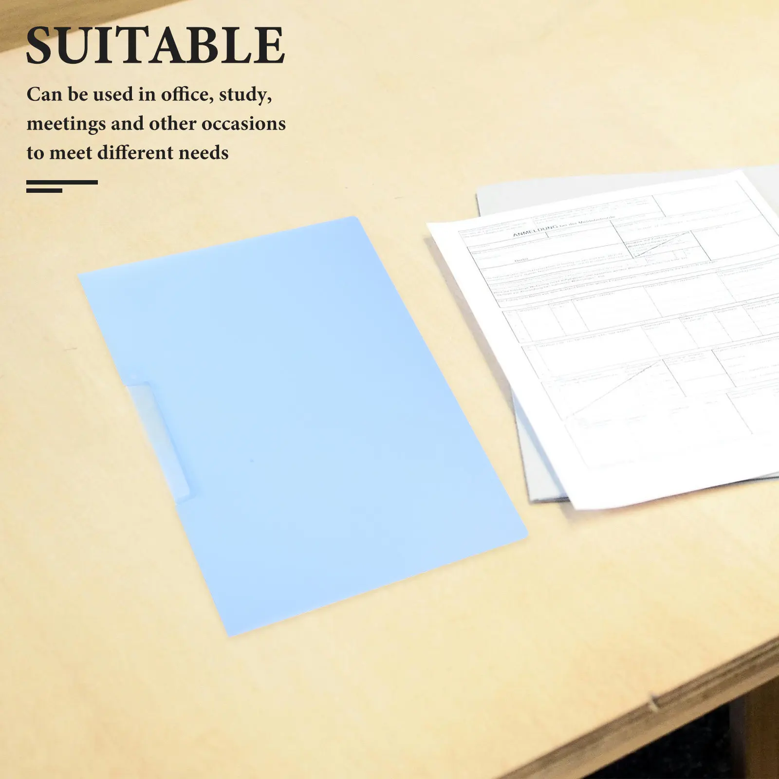 

Набор из 5 вращающихся папок-скоросшивателей формата А4 с боковым открыванием и застежкой, из прочного полипропилена, синий органайзер для документов для школы, офиса и дома