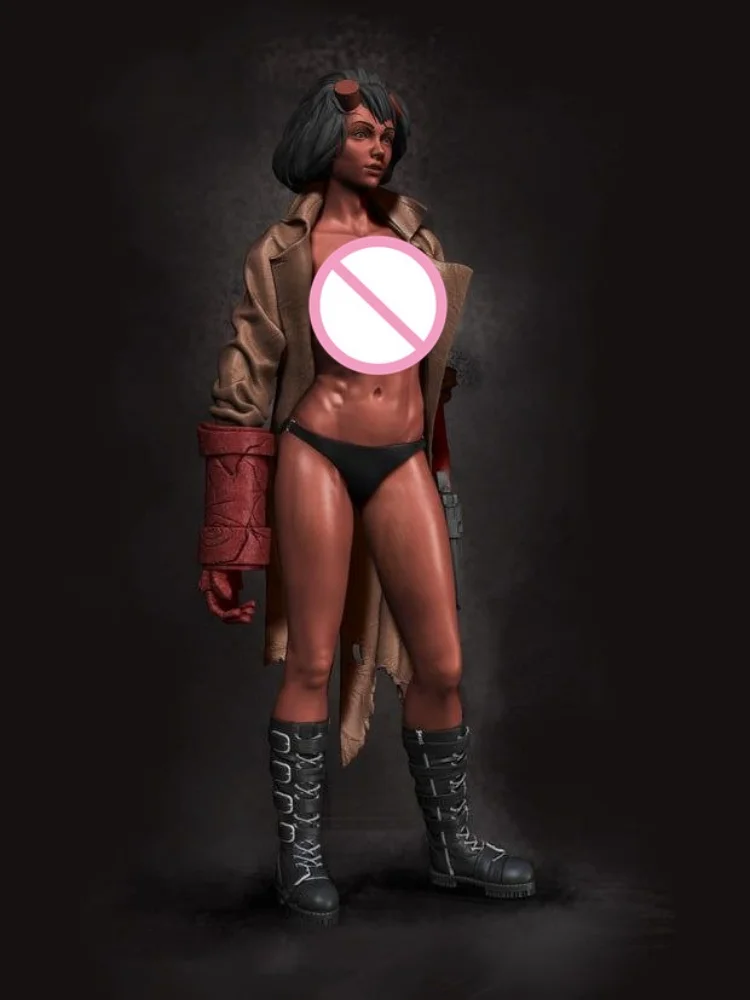 

Масштаб 1/24, 75 мм, статуя из смолы, Hell Girl, Nsfw, сборная модель, комплект в разобранном виде, неокрашенная 3D-гаражная игрушка «сделай сам»