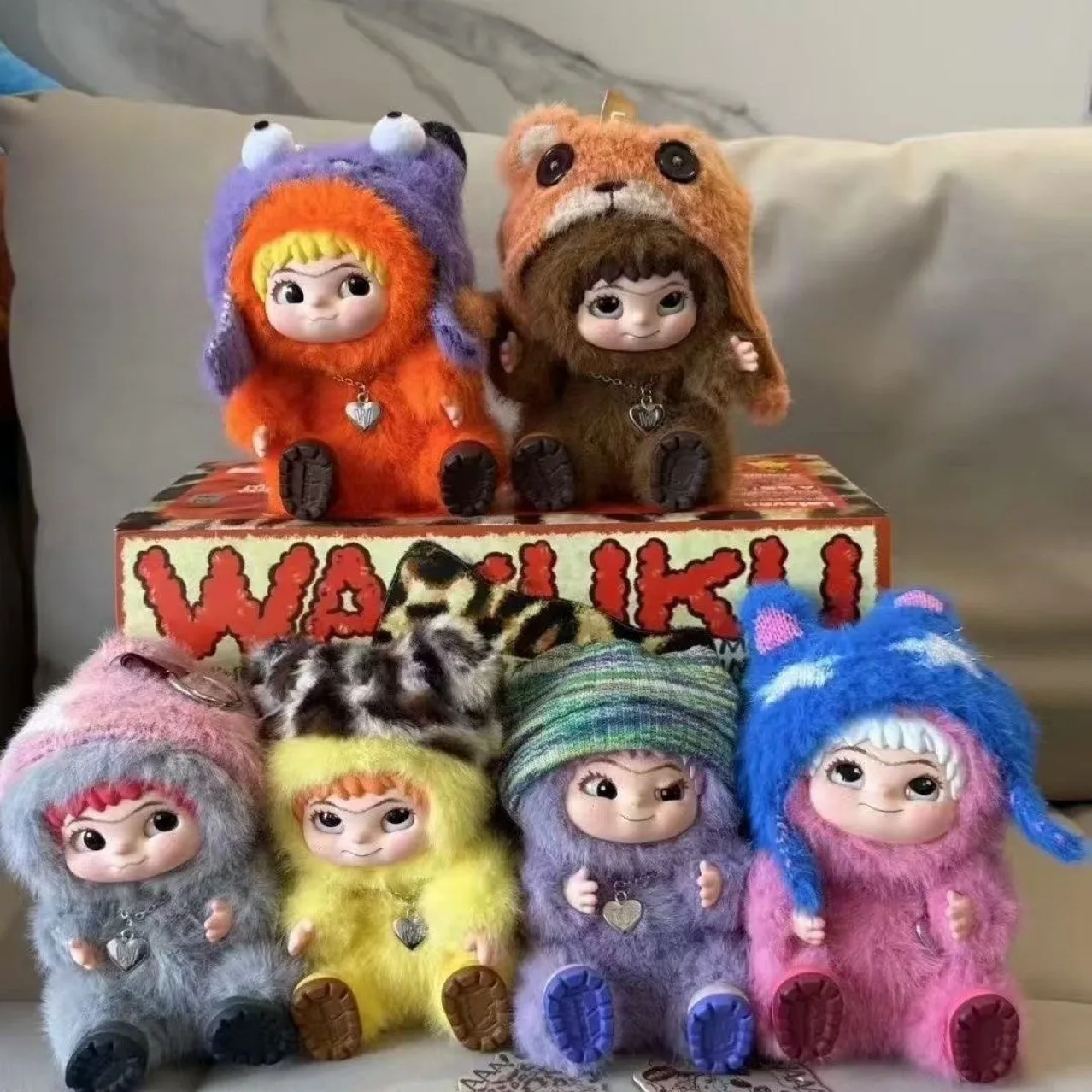 

Wakuku Mao Mao Tide Fun Party Series First Generation Blind Box Plush Second Generation Doll Halloween Gift Christmas Toy Doll