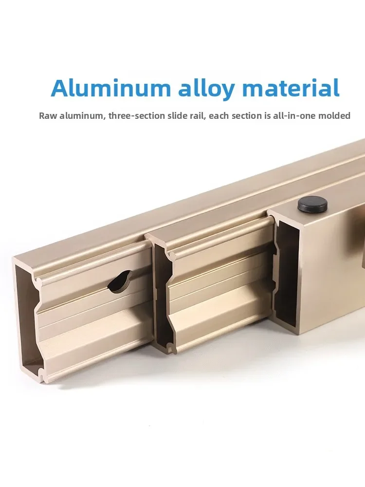 Yanbian table rising book table invisible guide rail lifting telescopic folding dining table desk pull-out slide rail hardware
