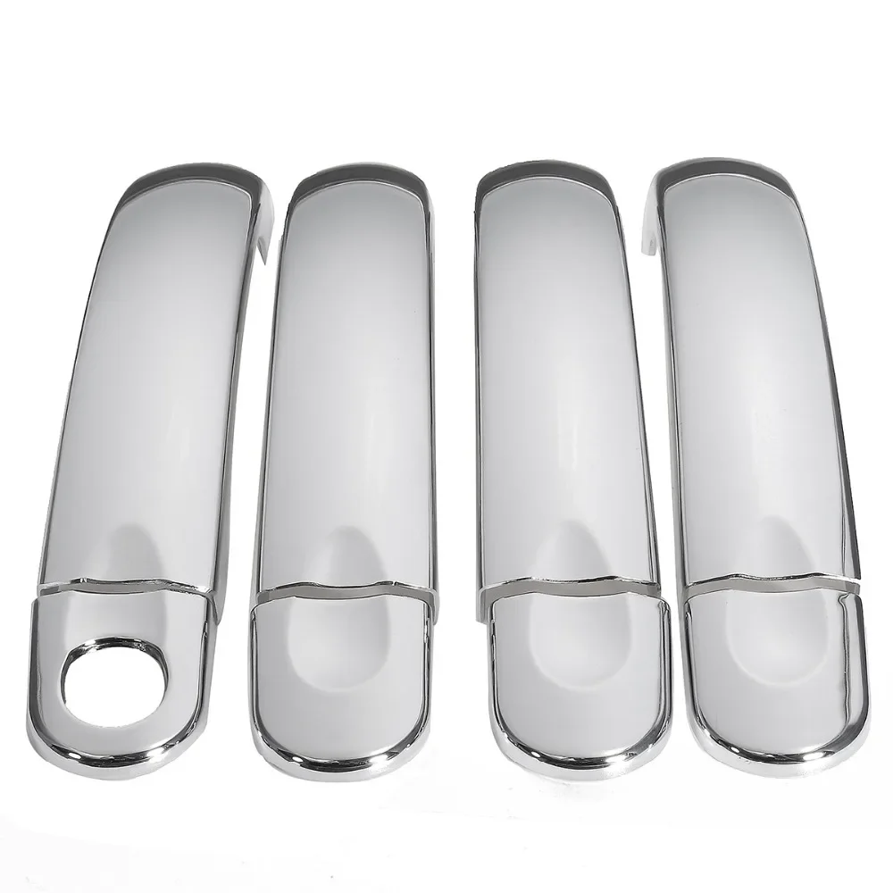 Styling Accessories For VW Jetta MK5 Golf Plus Golf GTI 2006-2010 Carbon Fiber Chrome Car Door Handle Cover Cup Bowl Trim view 6