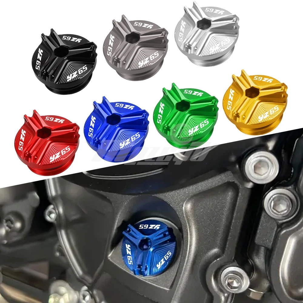 

FOR YAMAHA YZ65 YZ 65 2018 2019 2020 2021 2022 2023 2024 2025 M19*2.5 Motorcycle CNC Aluminum Oil Filter Cup Engine Plug Covers