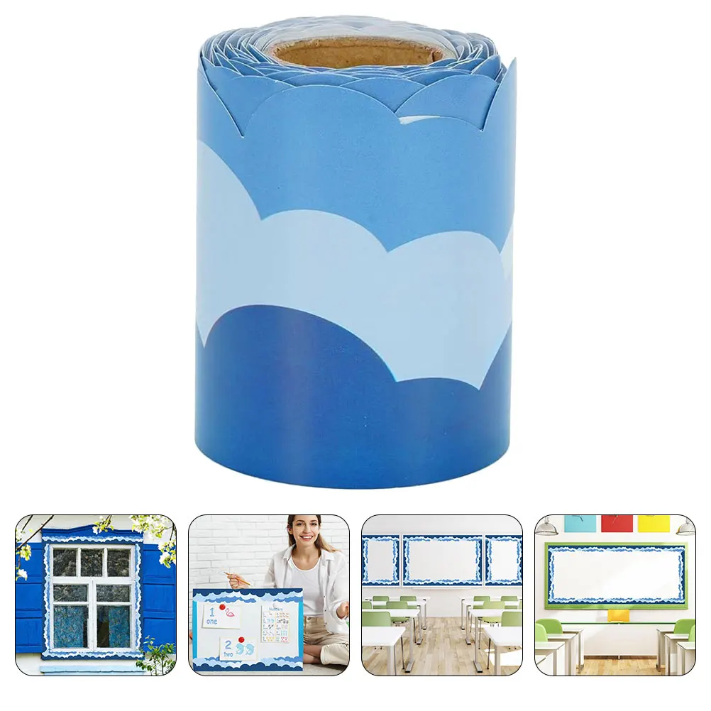 

Cloud Shaped Sticker for Bulletin Decorations 1 Roll Classroom Bulletin Board Sticker Decorations Supplies Craft