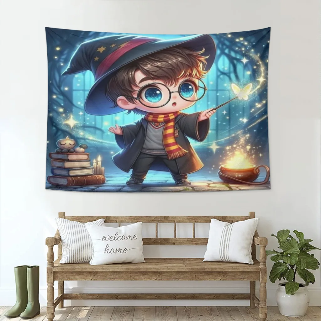 

Harry Potter Fabric Tapestry for Wall Bedroom Room Decorating Items