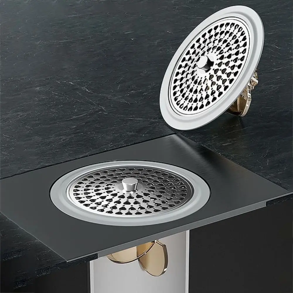 

Magnetic Floor Drain Cores Anti-odor Insect-proof Floor Strainer Hair Filtration Stainless Steel Drain Covers Bathroom