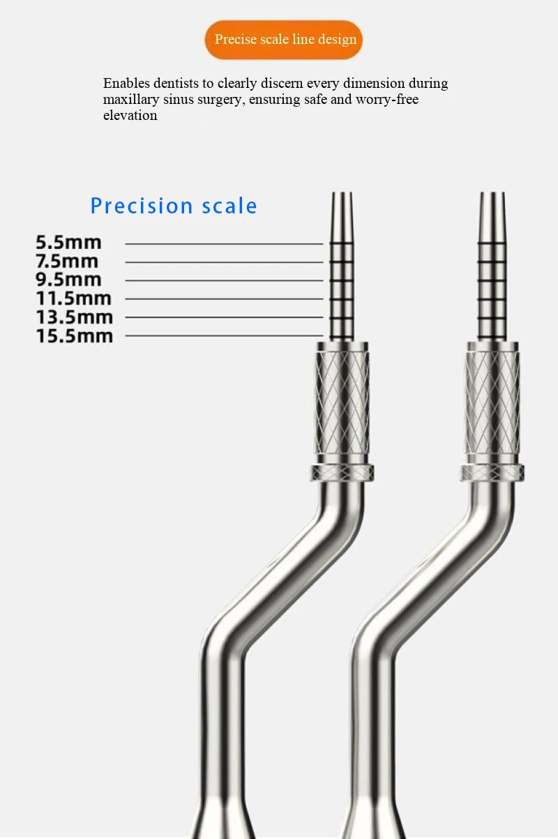 5Pcs Dental Implant Sinus Lift Kit Percussion Internal Lifting Tool Set Maxillary Sinus Floor Elevation Surgical Instrument