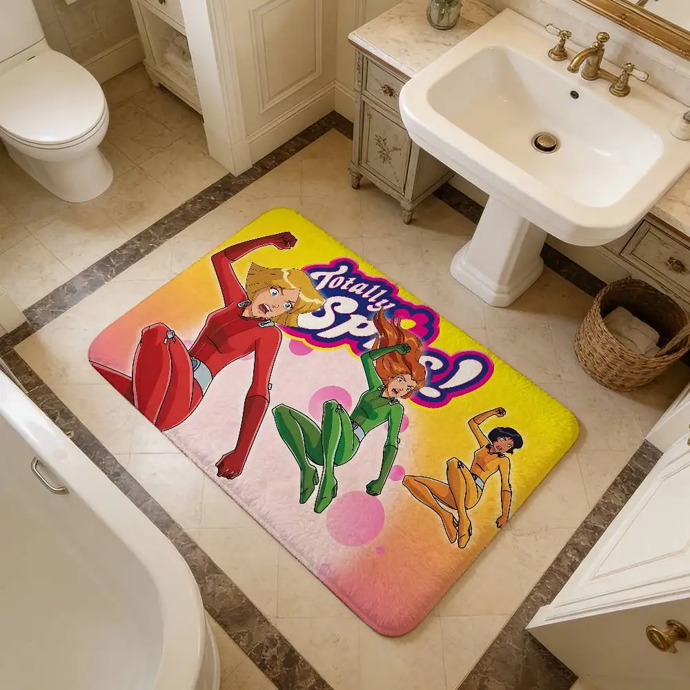 Cartoon T-Totally S-Spies Floor Mat Rectangle Anti-slip Home Soft Badmat Front Door Indoor Outdoor Mat Welcome Doormat