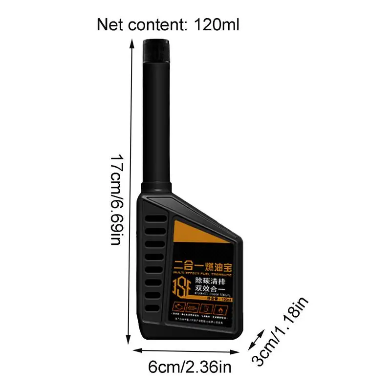 자동차 오일 첨가제 멀티 효과 및 연료절감기 엔진 탄소 클리너, 오일 인젝터 클리너, 연소 챔버 클리너, 120ml