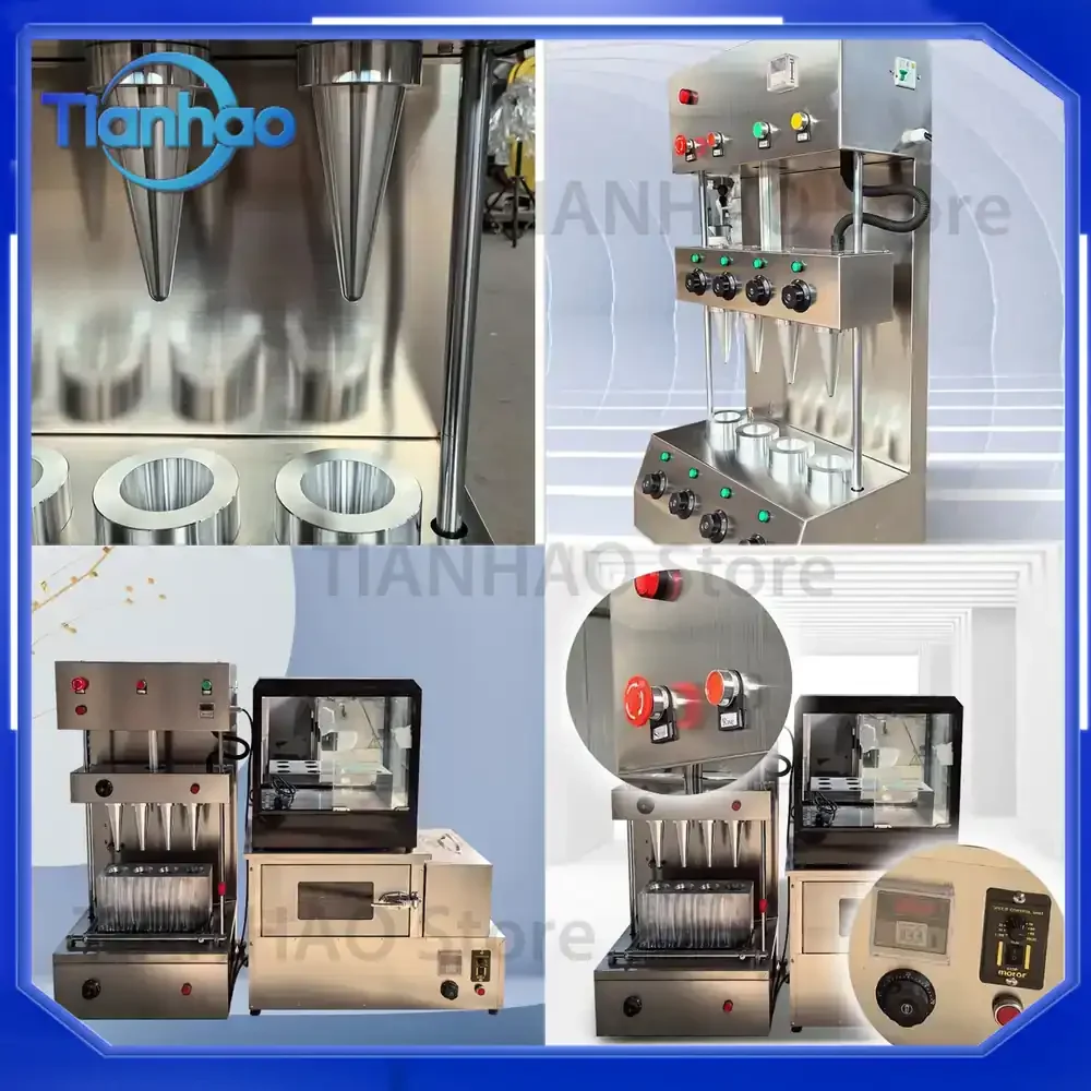 Máquina para Hacer Conos de Pizza de Acero Inoxidable para Uso Comercial, Horno para Conos de Pizza, Máquina para Hacer Snacks Saludables para la Producción de Conos de Pizza