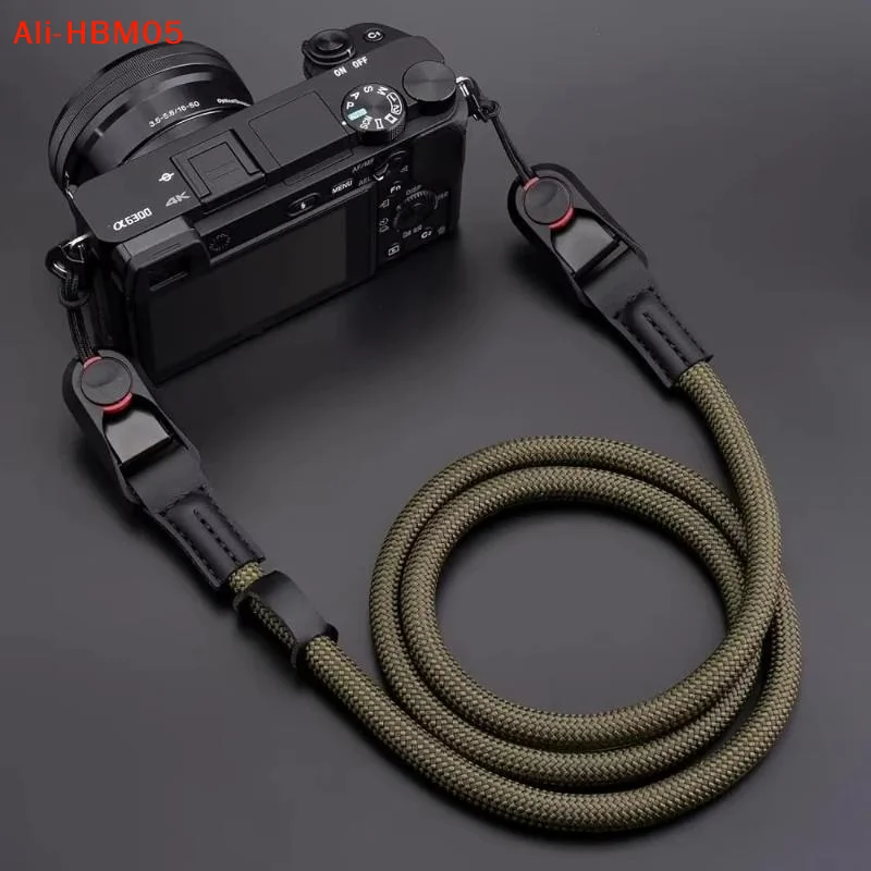 (HB05)Quick Release Round Rope Camera Strap, Fast Detachable Shoulder & Neck Strap For Mirrorless Camera, Adjustable