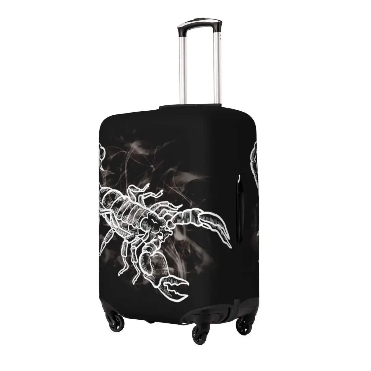 Fundas protectoras antipolvo para equipaje con estampado de Scorpion Smoke, fundas elásticas impermeables para maletas de 18 a 32 pulgadas, accesorios de viaje