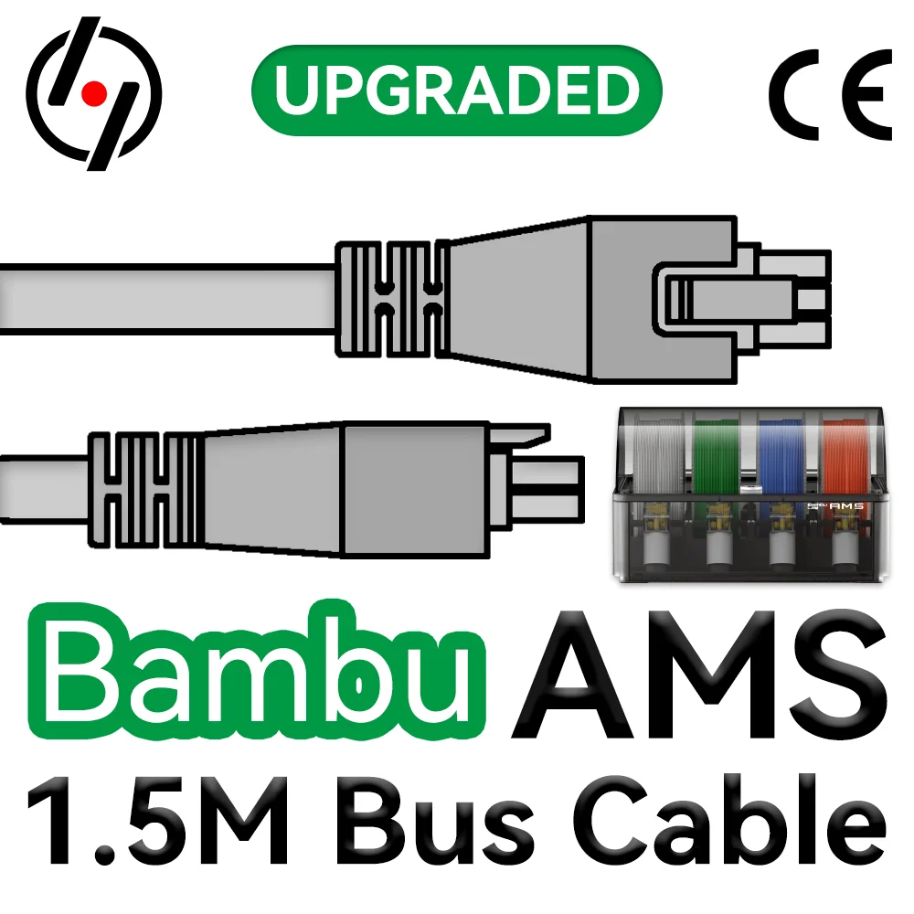 For Bambu lab AMS 1.5M 6-pin Bus Cable For X1/P1 Series 3D printer