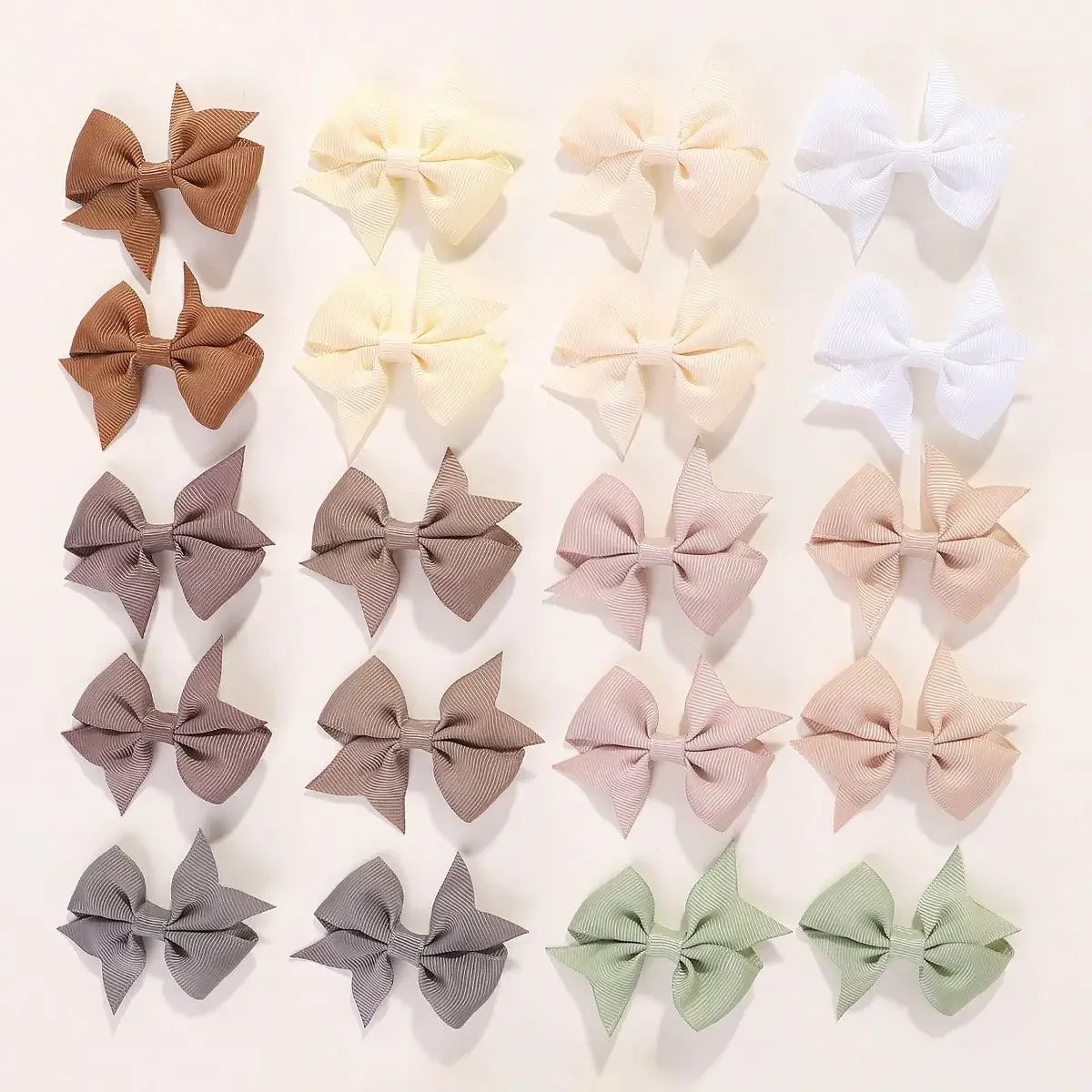 

20/40pcs Candy Color Hair Bows Clips Grosgrain Ribbon clip for Baby Girls Cute Hairpins Barrettes Headwear Kids Hair Accessories
